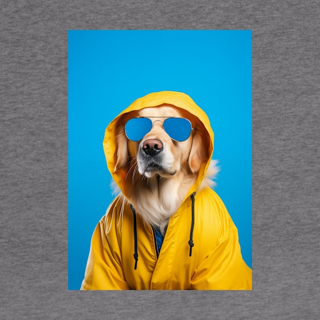 Golden Retriever Yellow Hoodie by JunkyDotCom